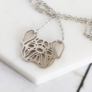 Geometric Bulldog Necklace - Only 1 left!
